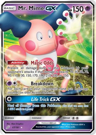 Mr. Mime GX 067/181 - Holofoil SM Team Up - Ultra Rare