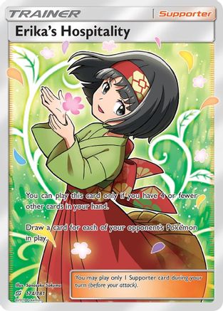 Erika's Hospitality (Full Art) 174 - Holofoil SM Team Up - Ultra Rare