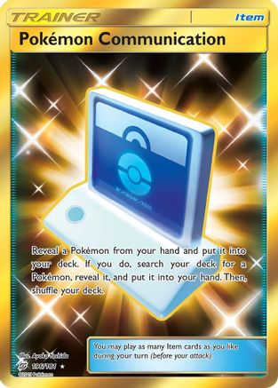 Pokemon Communication (Secret) 196/181 - Holofoil SM Team Up - Secret Rare