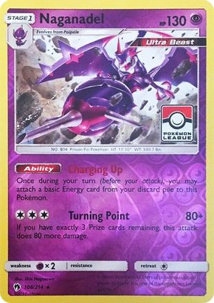 Naganadel 108/214 - Reverse Holofoil League & Championship Cards - Promo