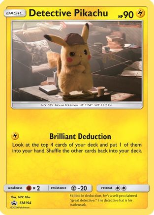 Detective Pikachu SM194 - Holofoil SM Promos - Promo