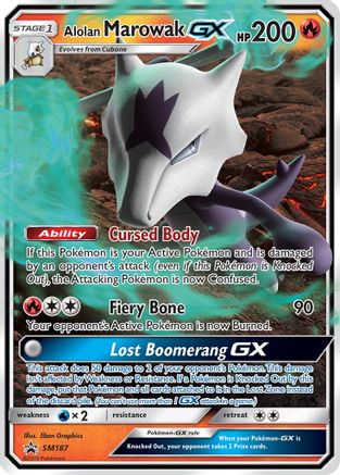 Alolan Marowak GX SM187 - Holofoil SM Promos - Promo