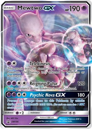 Mewtwo GX SM196 - Holofoil SM Promos - Promo