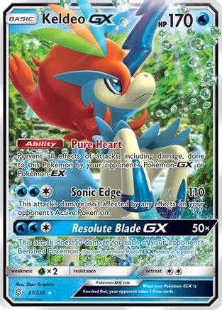 Keldeo GX 047/236 - Holofoil SM Unified Minds - Ultra Rare