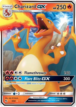 Charizard GX 009/68 - Holofoil Hidden Fates - Ultra Rare