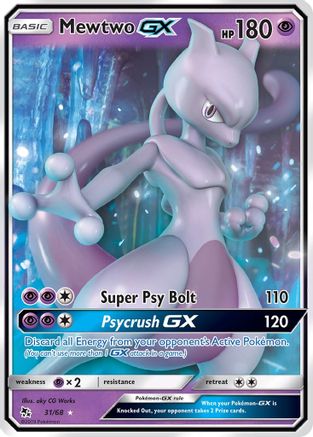 Mewtwo GX 031/68 - Holofoil Hidden Fates - Ultra Rare