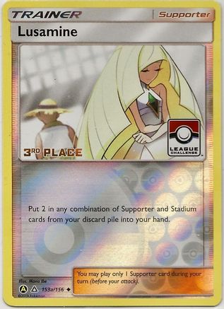 Lusamine 153a/156 - Reverse Holofoil League & Championship Cards - Promo