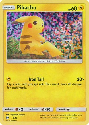 Pikachu 006/12 - Holofoil McDonalds Promos 2019 - Promo