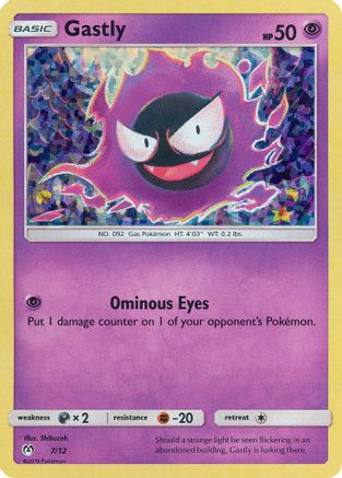 Gastly 007/12 - Holofoil McDonalds Promos 2019 - Promo