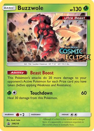 Buzzwole SM218 - Holofoil SM Promos - Promo