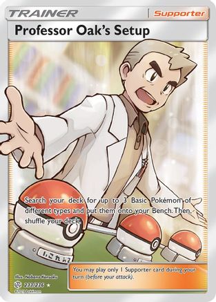 Professor Oak's Setup (Full Art) 233 - Holofoil SM Cosmic Eclipse - Ultra Rare