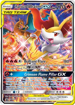 Charizard & Braixen GX SM230 - Holofoil SM Promos - Promo