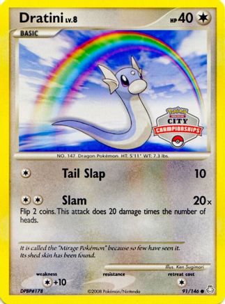 Dratini 091/146 - Reverse Holofoil League & Championship Cards - Promo