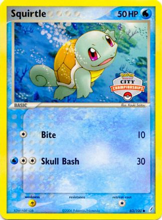 Squirtle 063/100 League & Championship Cards - Promo