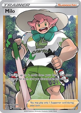 Milo (Full Art) 190/192 - Holofoil SWSH02 Rebel Clash - Ultra Rare