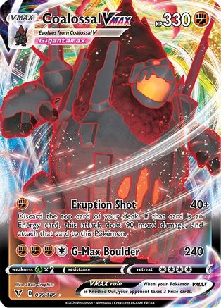 Coalossal VMAX 099/185 - Holofoil SWSH04 Vivid Voltage - Ultra Rare