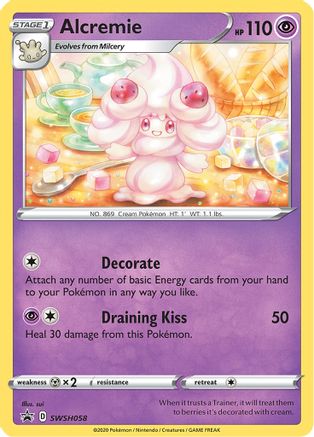 Alcremie SWSH058 - Holofoil SWSH Sword & Shield Promo Cards - Promo