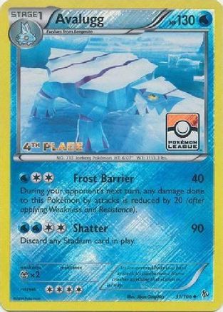 Avalugg 031/106 - Reverse Holofoil League & Championship Cards - Promo