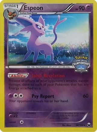 Espeon 048/108 - Reverse Holofoil League & Championship Cards - Promo