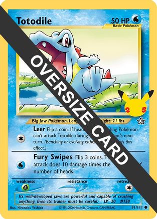 Totodile 081 First Partner Pack - Promo