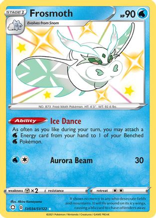 Frosmoth SV034/SV122 - Holofoil Shining Fates Shiny Vault - Shiny Holo Rare