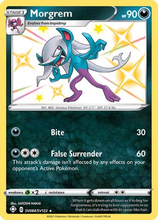 Morgrem SV084/SV122 - Holofoil Shining Fates Shiny Vault - Shiny Holo Rare