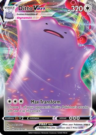Ditto VMAX 051/072 - Holofoil Shining Fates - Ultra Rare