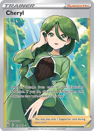 Cheryl (Full Art) 159/163 - Holofoil SWSH05 Battle Styles - Ultra Rare