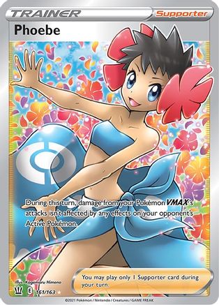 Phoebe (Full Art) 161/163 - Holofoil SWSH05 Battle Styles - Ultra Rare