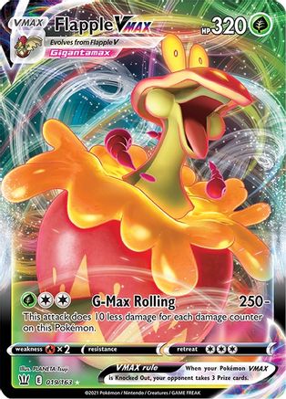 Flapple VMAX 019/163 - Holofoil SWSH05 Battle Styles - Ultra Rare