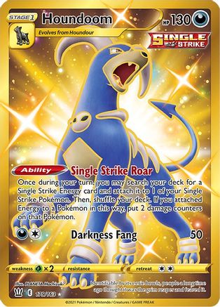 Houndoom (Secret) 179/163 - Holofoil SWSH05 Battle Styles - Secret Rare