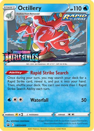 Octillery SWSH089 - Holofoil SWSH Sword & Shield Promo Cards - Promo