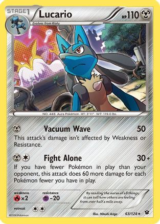 Lucario 063/124 - Holofoil Miscellaneous Cards & Products - Promo