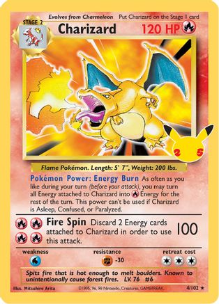 Charizard 004/102 - Holofoil Celebrations Classic Collection - Classic Collection