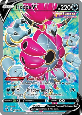 Hoopa V (Full Art) 253/264 - Holofoil SWSH08 Fusion Strike - Ultra Rare