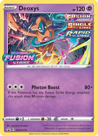 Deoxys SWSH170 - Holofoil SWSH Sword & Shield Promo Cards - Promo