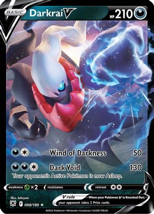Darkrai V 098/189 - Holofoil SWSH10 Astral Radiance - Ultra Rare