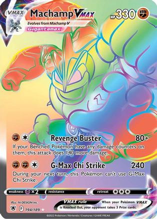 Machamp VMAX (Secret) 194/189 - Holofoil SWSH10 Astral Radiance - Secret Rare
