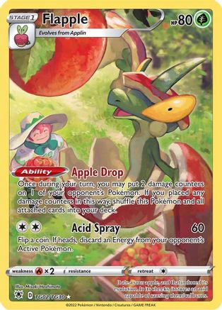 Flapple TG02/TG30 - Holofoil SWSH10 Astral Radiance Trainer Gallery - Ultra Rare