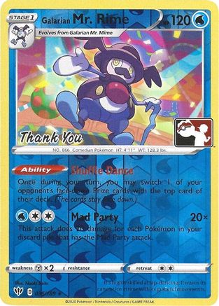 Galarian Mr. Rime 036/189 - Reverse Holofoil Miscellaneous Cards & Products - Promo