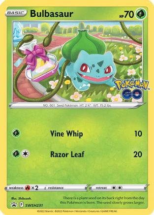 Bulbasaur SWSH231 - Holofoil SWSH Sword & Shield Promo Cards - Promo