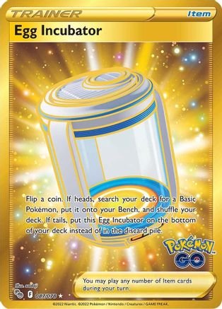 Egg Incubator (Secret) 087/078 - Holofoil Pokemon GO - Secret Rare