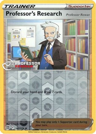 Professor's Research 147/172 - Reverse Holofoil Professor Program Promos - Promo