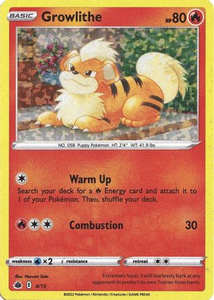 Growlithe 004/15 - Holofoil McDonalds Promos 2022 - Promo