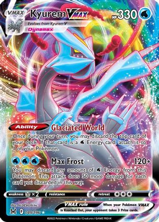 Kyurem VMAX 049/196 - Holofoil SWSH11 Lost Origin - Ultra Rare