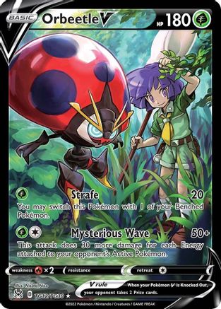 Orbeetle V TG12/TG30 - Holofoil SWSH11 Lost Origin Trainer Gallery - Ultra Rare