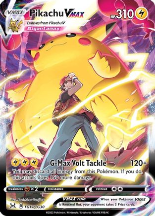 Pikachu VMAX TG17/TG30 - Holofoil SWSH11 Lost Origin Trainer Gallery - Ultra Rare