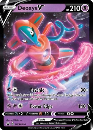 Deoxys V SWSH266 - Holofoil SWSH Sword & Shield Promo Cards - Promo