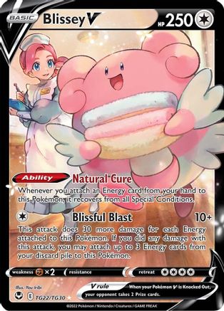 Blissey V TG22/TG30 - Holofoil SWSH12 Silver Tempest Trainer Gallery - Ultra Rare
