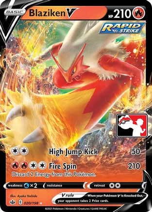 Blaziken V 020 - Holofoil Prize Pack Series Cards - Ultra Rare